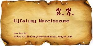 Ujfalusy Narcisszusz névjegykártya